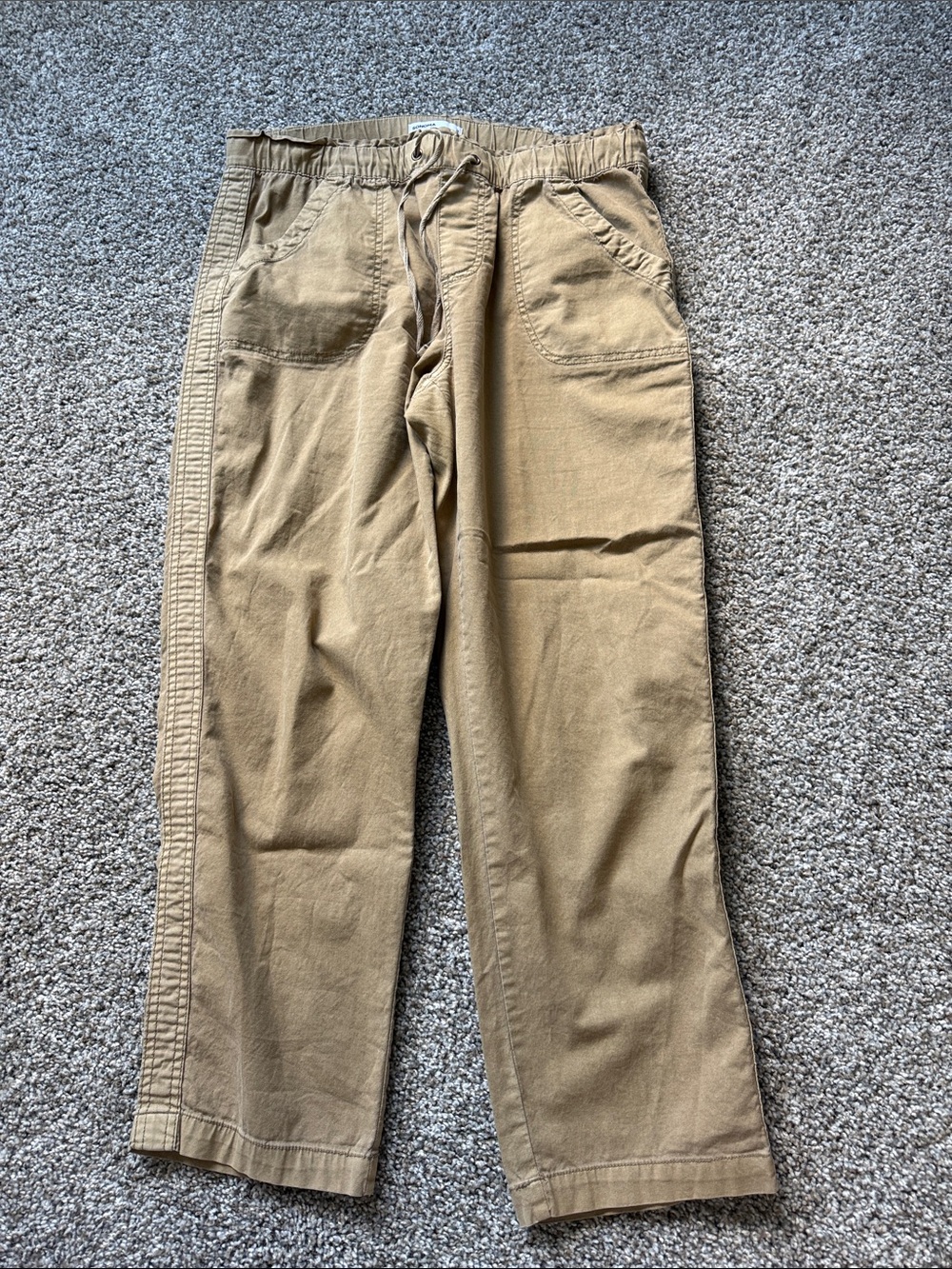 Sonoma Tan Drawstring Chinos